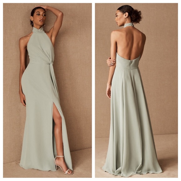 BHLDN Dresses & Skirts - NEW Anthropologie Jenny Yoo  Elliya Mock Neck Maxi Dress BHLDN